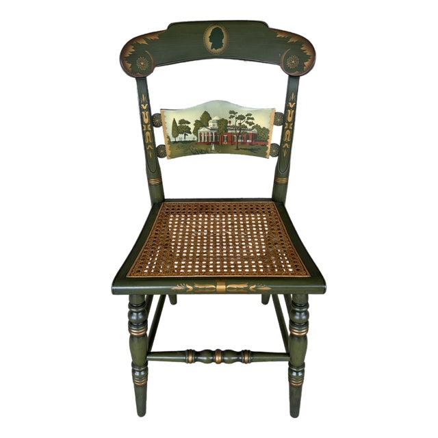 (B) - Hitchcock Limited Edition Thomas Jefferson's Monticello Chair For Sale