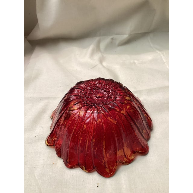 Traditional Vintage Indiana Glass Sunflower Bowl For Sale - Image 3 of 3