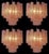 Pink Pink Alabaster Murano Glass Tronchi Chandelier, 1980s For Sale - Image 8 of 18
