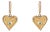 Guardian Heart Evil Eye Gold Vermeil Earrings, A Pair For Sale