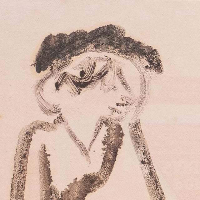 Stamped, verso, with estate stamp for Victor Di Gesu (American, 1914-1988) and created circa 1950 on Cannery Row sardine...