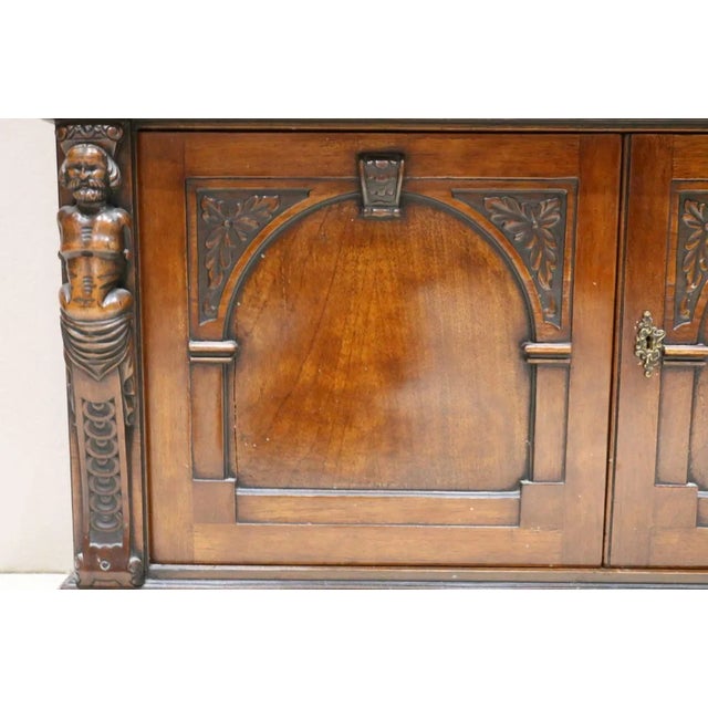 Antique Walnut Italian Cupboard Drinks Bar For Sale In West Palm - Image 6 of 10
