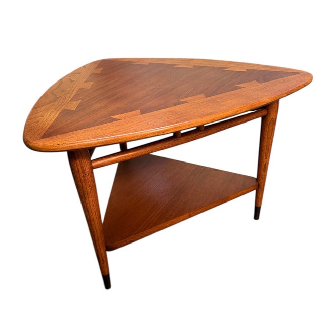1960s Lane Acclaim Guitar Pick Triangle Side End Table For Sale - Image 10 of 11