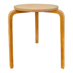 Danish Modern Three-Legged Stool (After Alvar Aalto for Artek-Denmark)