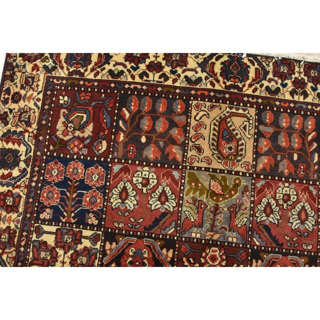 Vintage Oriental Rug 5'2'' X 7'11'' Multicolor Wool Hand-Knotted Carpet For Sale In Philadelphia - Image 6 of 12