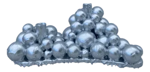 Bubbles Candelabra 02 in Silver by Carla Galmés Munar