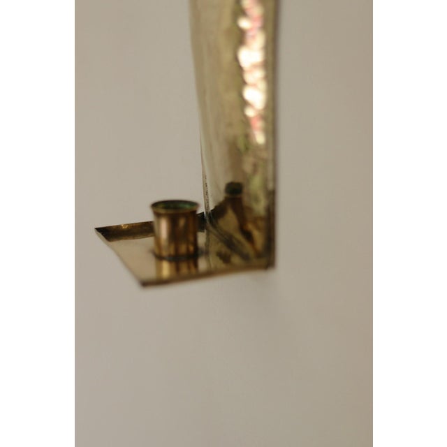 Mid-Century Modern Swedish Brass Sconces, Set of 2 For Sale - Image 5 of 18