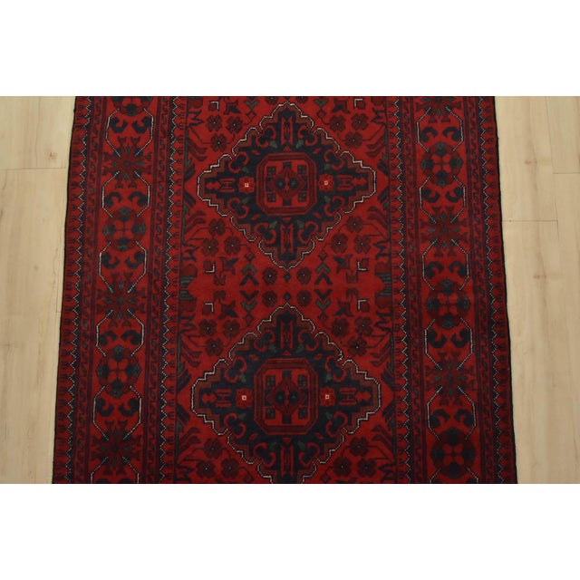 2020s Turkmen Runner 2’8” X 9’6” Red Wool Tribal Hand-Knotted Oriental Rug For Sale - Image 5 of 12