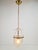Vintage Brass and Mounted Glass Hundi Lantern Bell Lamp, 1950s, in Flawless conditions. Designed 1950 to 1959 Up to 250V...