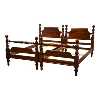Solid Cherry Twin Beds - a Pair For Sale