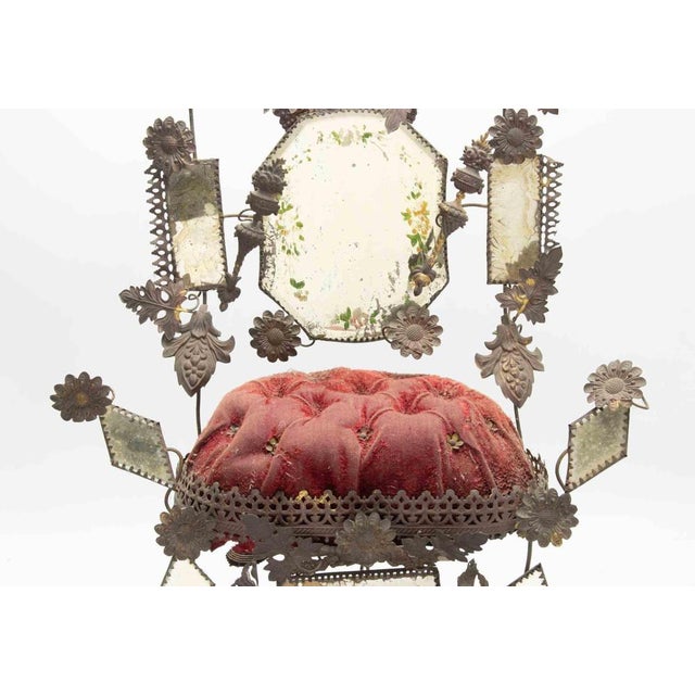 French or Italian Devotional Ex-Voto or Bridal Crown Display, 19th Century For Sale - Image 6 of 9