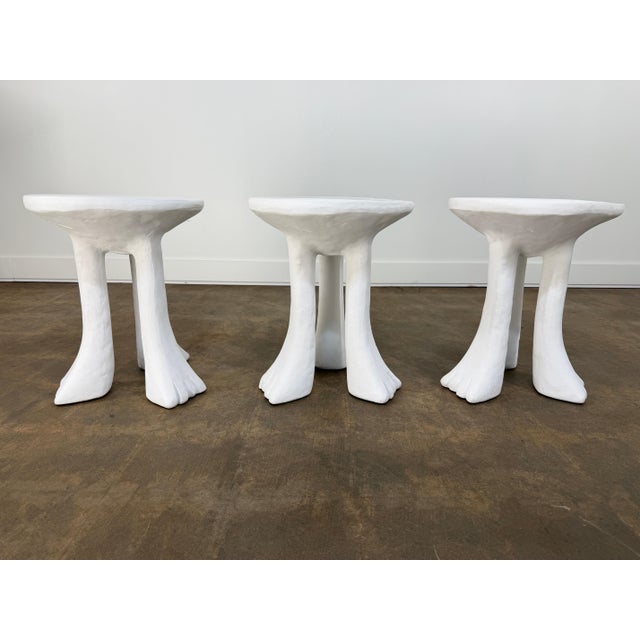 John Dickinson for Sutherland "African" Three-Legged Tables, Set of Three For Sale - Image 13 of 18