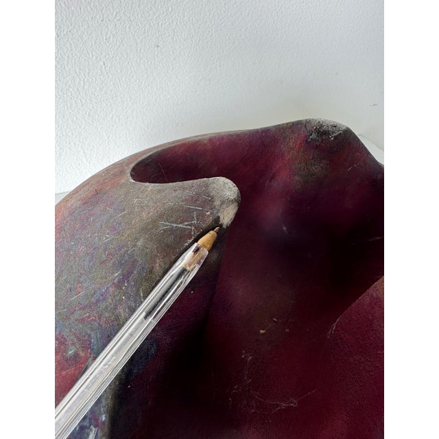 1980’s Vintage Art Raku Studio Pottery Vase / Vessel – Unsigned For Sale - Image 11 of 12