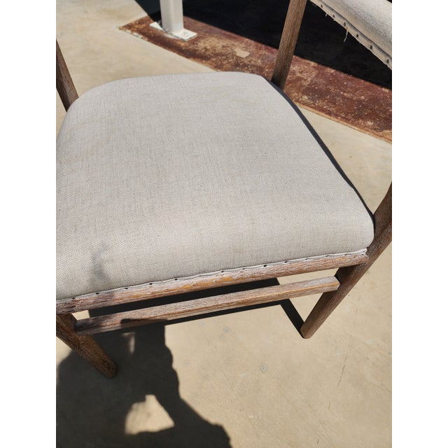 White Set of Four Burnett Armchairs For Sale - Image 8 of 13