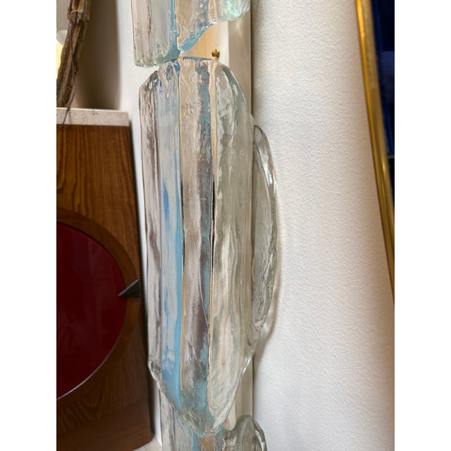 3 Tier 1970s Murano Glass Wall Sconces by Carlo Nason for Av Mazzega – Set of 2 For Sale - Image 11 of 14