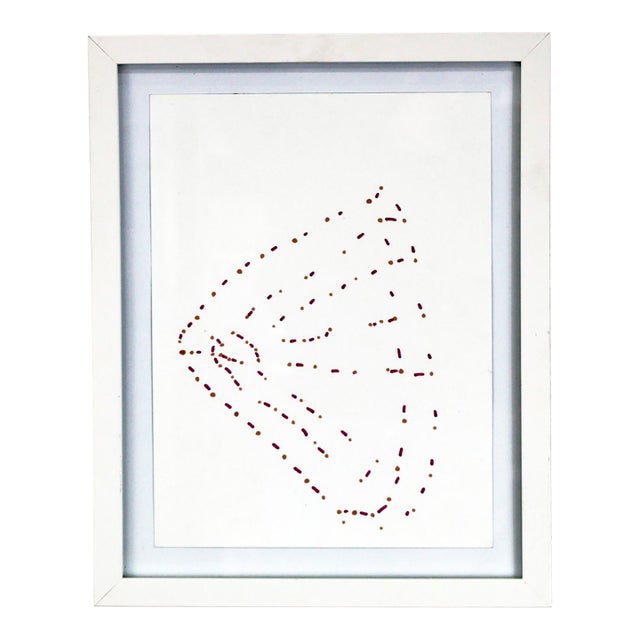 "Untitled (D1637)" Contemporary Framed Drawing by Guadalupe Soto For Sale