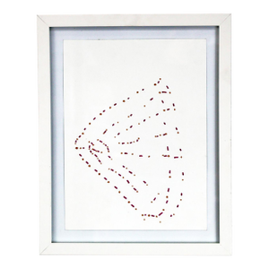 "Untitled (D1637)" Contemporary Framed Drawing by Guadalupe Soto