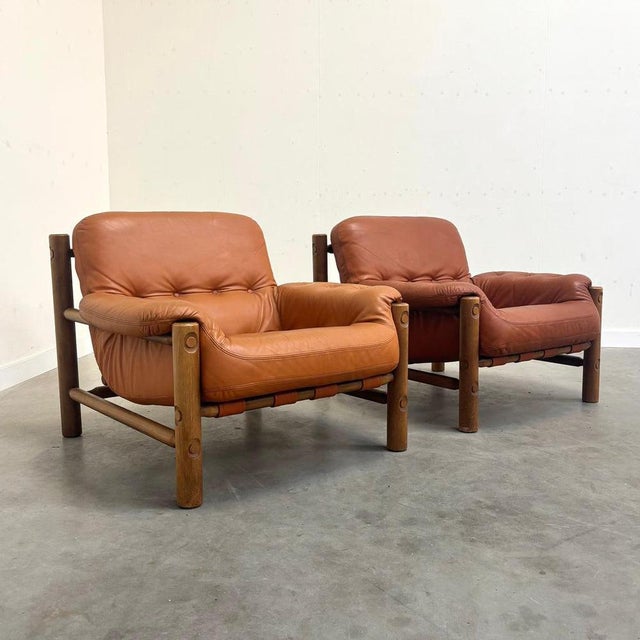 Brutalist Vintage Brutalist Lounge Chairs, 1960s, Set of 2 For Sale - Image 3 of 16