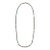 Art Deco 15.5 Carat Square Cut Blue Sapphire Tennis Necklace in 18k Solid Gold For Sale - Image 3 of 11