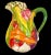 Vintage Ceramic Pitcher Jug Vegetables Multi Color Love Debbie Multicolor For Sale - Image 11 of 12