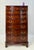 Rare Henkel Harris Serpentine Flame Mahogany Tall Chest of Drawers (Style No. 315, Finish 29) For Sale - Image 12 of 18