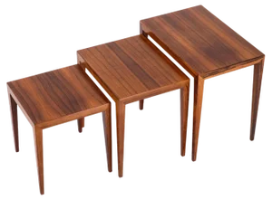 Vintage Nesting Tables by Severin Hansen, 1950s, Set of 3
