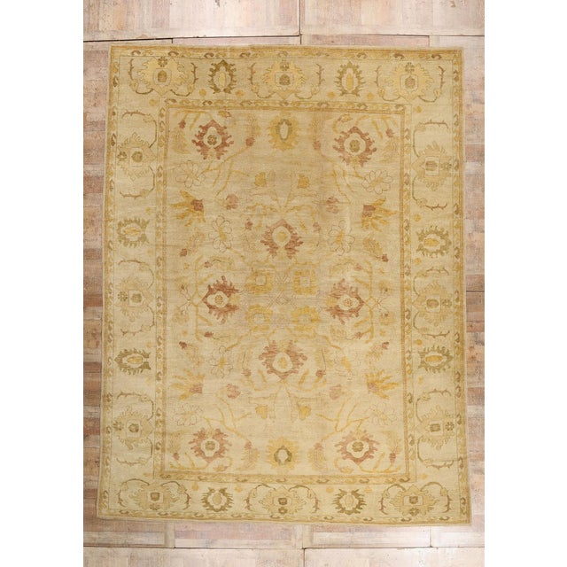 Vintage Turkish Oushak Rug, 11'06 X 15'01 For Sale - Image 10 of 10