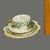 White Vintage r.c. Versailles Bavaria Painted Gilded White Floral Porcelain 4piece Tea Set For Sale - Image 8 of 9