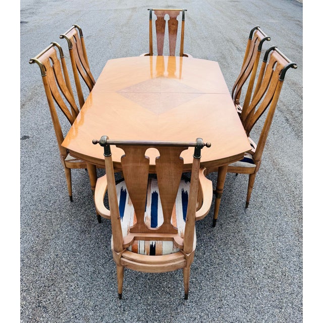 Vintage 1960s Dining Table & 6 Chairs by William Clingman for J. L. Metz Furniture Co For Sale - Image 10 of 12