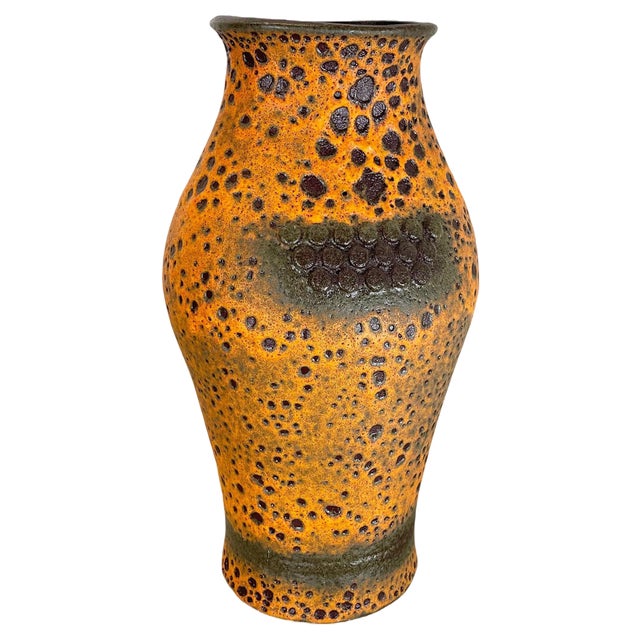 Fat Lava Ceramic Vase Robot from Heinz Siery Carstens Tönnieshof, Germany, 1960s For Sale