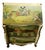 Victorian French Commode Scriban Writing Desk PAinting Couple For Sale