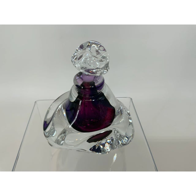 Glass Vintage Leon Applebaum Art Glass Parfumé Bottle For Sale - Image 7 of 13