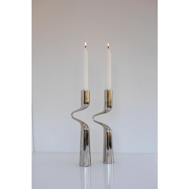 2000 - 2009 Vintage Sculptural Candleholders by Mikaela Dörfel, 2000s, Set of 2 For Sale - Image 5 of 17