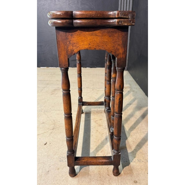 Queen Anne Walnut Tea Table, 1890s For Sale - Image 9 of 13