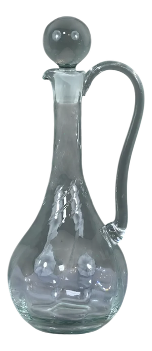 1st Part 20th Century Decanter in Fine Glass, 1890s