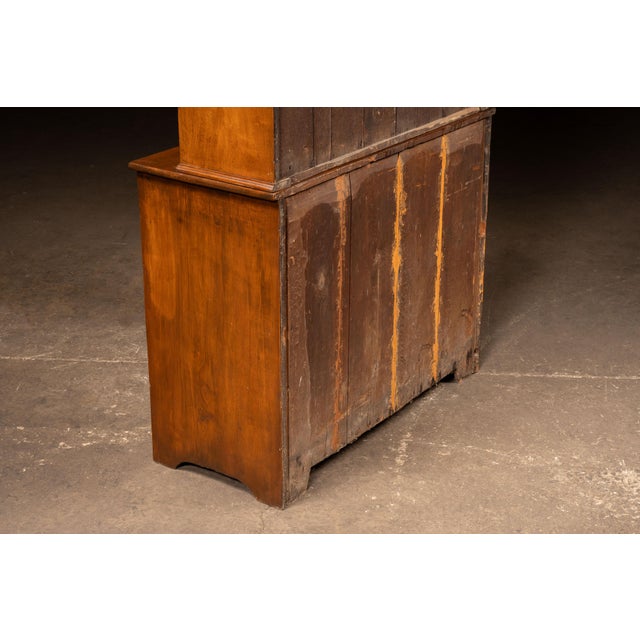 Copper Antique Walnut Step-Back Cabinet For Sale - Image 8 of 13