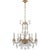 Yves Chandelier in Gilded Iron with Crystal Designer: Thomas O'Brien Fixture Height: 35.75" Canopy: 6" Decorative...
