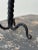 Vintage Wrought Iron Twisted Tripod Candelabra, Circa Early-Mid 20th Century For Sale - Image 9 of 16
