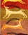 Measures: 1'9 x 5'2 European Art Deco Runner Rug with Gazelle Motifs in Warm Earth Tones. Keivan Woven Arts /...