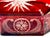 Arts & Crafts 19th C. Bohemian Ruby Cut-to-Clear Crystal Casket Starburst Lid , C. 1850-1875 For Sale - Image 3 of 15