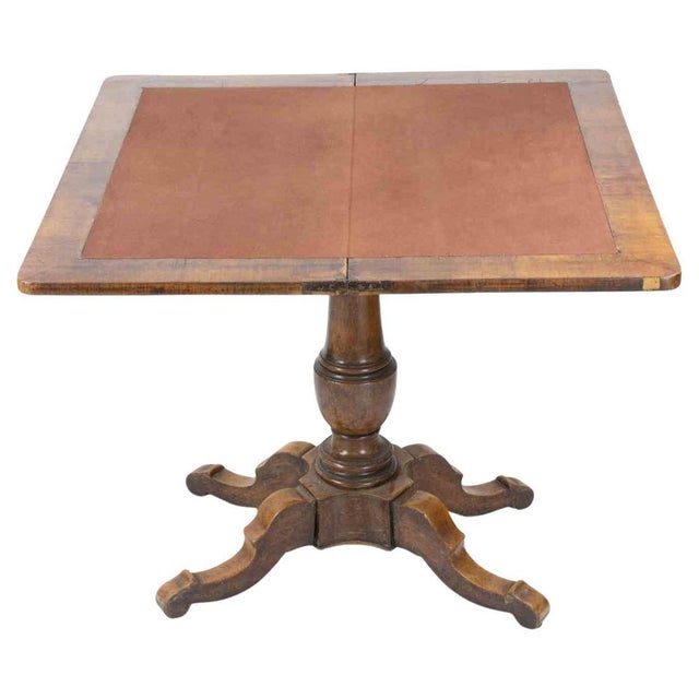 Vintage Italian Wood Game Table, 1950s For Sale - Image 13 of 13