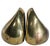 Brass Mid 20th Century Brutalist Ben Seibel for Jenfredware Bookends For Sale - Image 8 of 15