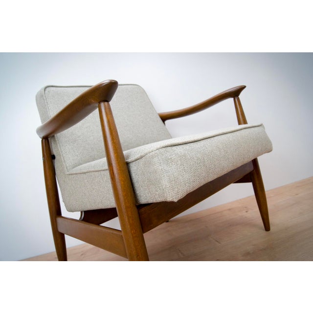 GFM-87 Armchair by Juliusz Kedziorek for Gościcińskie Furniture, 1960s For Sale - Image 4 of 6