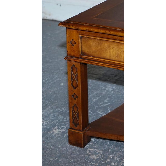 Large Georgian Burr Walnut Coffee Table from Brights of Nettlebed London For Sale - Image 6 of 18