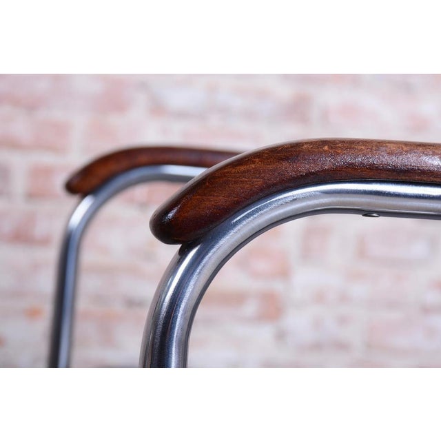 Bauhaus Czech Chrome Armchair by Marcel Breuer for Thonet, 1930s For Sale - Image 9 of 18