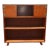 Vintage Mid Century Handmade Brown Bookcase For Sale