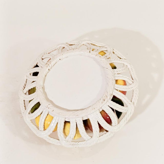 Large Ceramic Tabletop Fruit Bowl, Spain, 1950s For Sale - Image 10 of 13