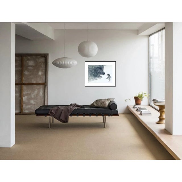 "Murmurations" Contemporary Abstract Figurative Ink Drawing, Framed For Sale - Image 4 of 5