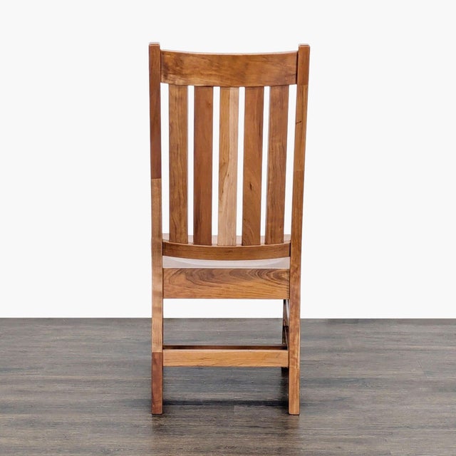2010s Amish Williamsburg Dining Chair in Rustic Cherry For Sale - Image 5 of 8