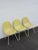 This Set of 3 Chairs are made out of fiberglass. These gorgeous chairs were made by Eames for Herman Miller in the 1960s....
